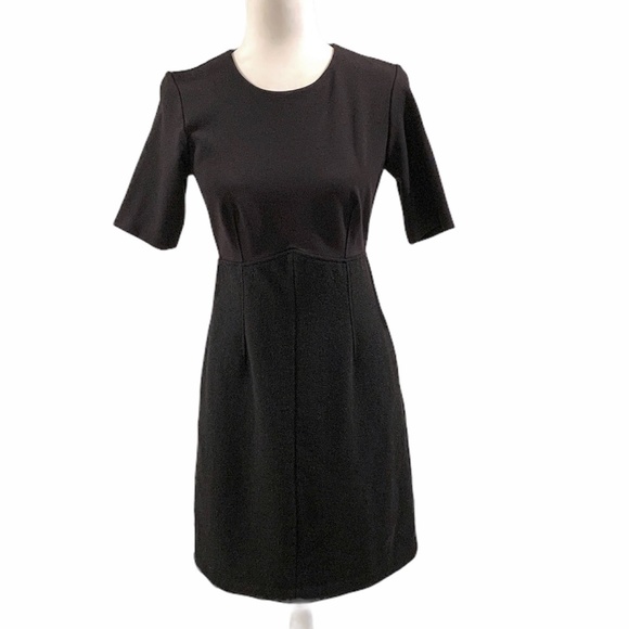 Lands' End Dresses & Skirts - Canvas by Lands' End Black Aline 3/4 Sleeve Dress